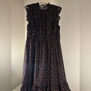 NWOT Mimi Chica Black & Pink Floral Dress